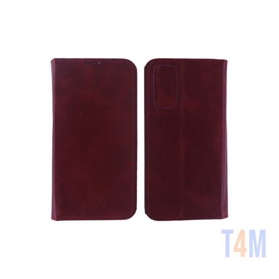 Leather Flip Cover with Internal Pocket for Xiaomi Redmi Note 11 4G/5G Brown